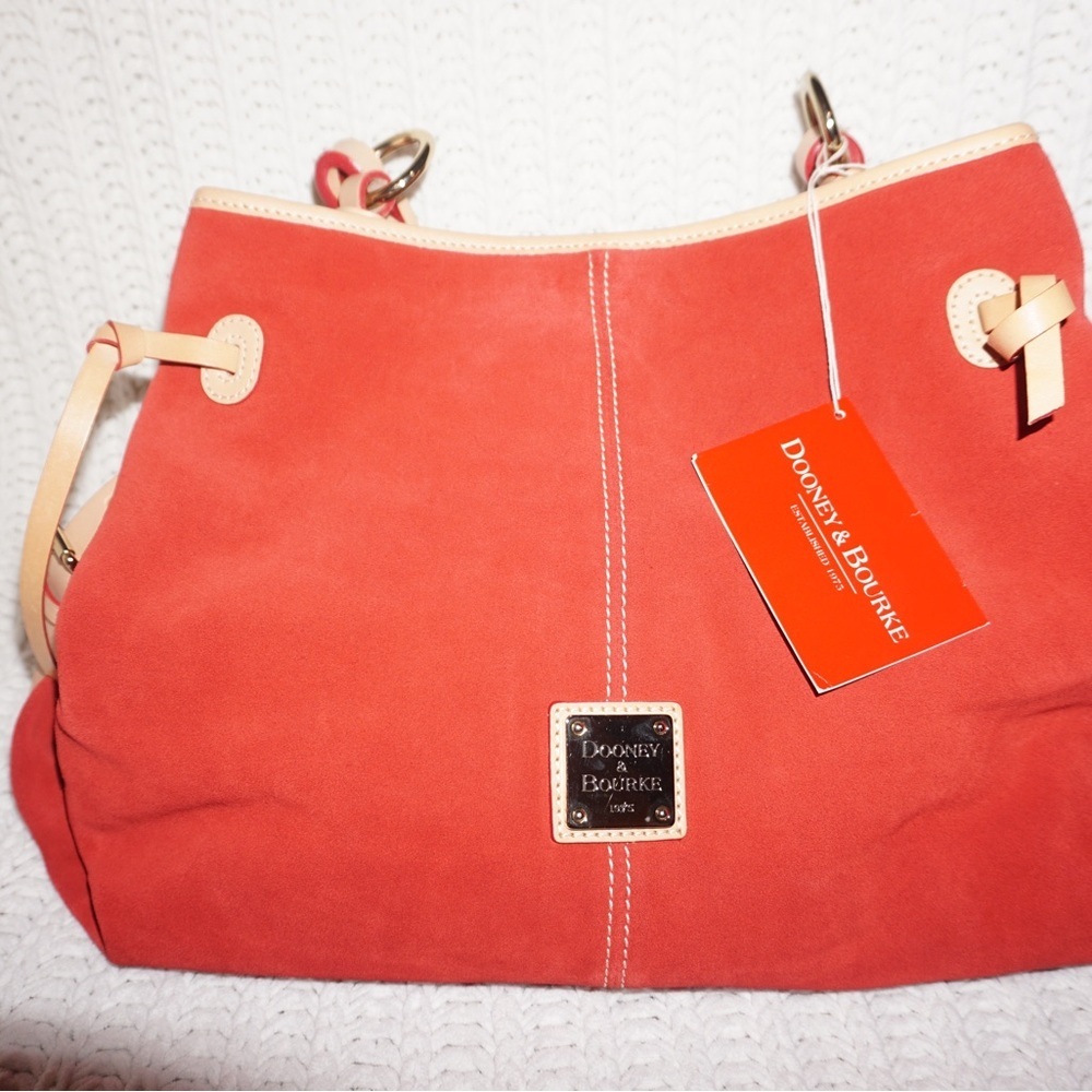Dooney & Bourke Red Suede Women's Bag NWT